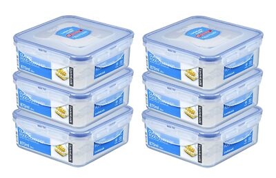 LocknLock: 6x Dose quadratisch 870 ml (HPL823O3/2)