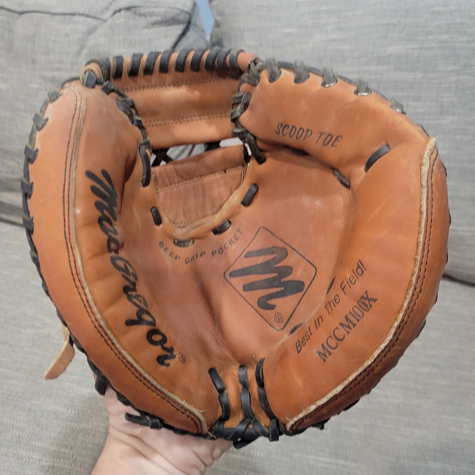 MacGregor MCCM100X Leather Catchers Baseball Glove Mitt Right Hand eBay