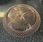 Hocking Miss America Pink Depression Glass Divided Relish Plate 8.75"