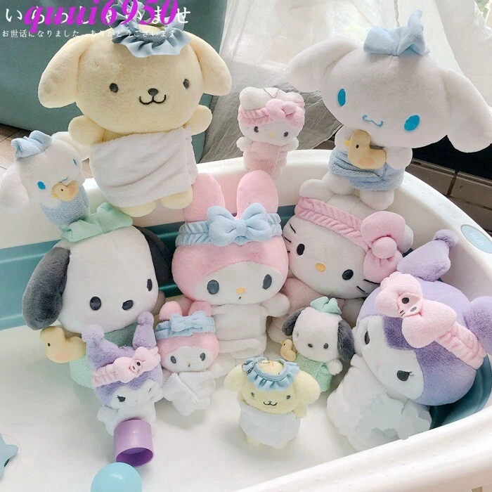 Sanrio Cinnamoroll Keychain Plush Toys 10cm Kuromi My Melody Cat