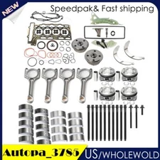 N13N18 Engine Pistons Gasket Bearings Kit & Timing Kit For 1.6L BMW Mini Copper