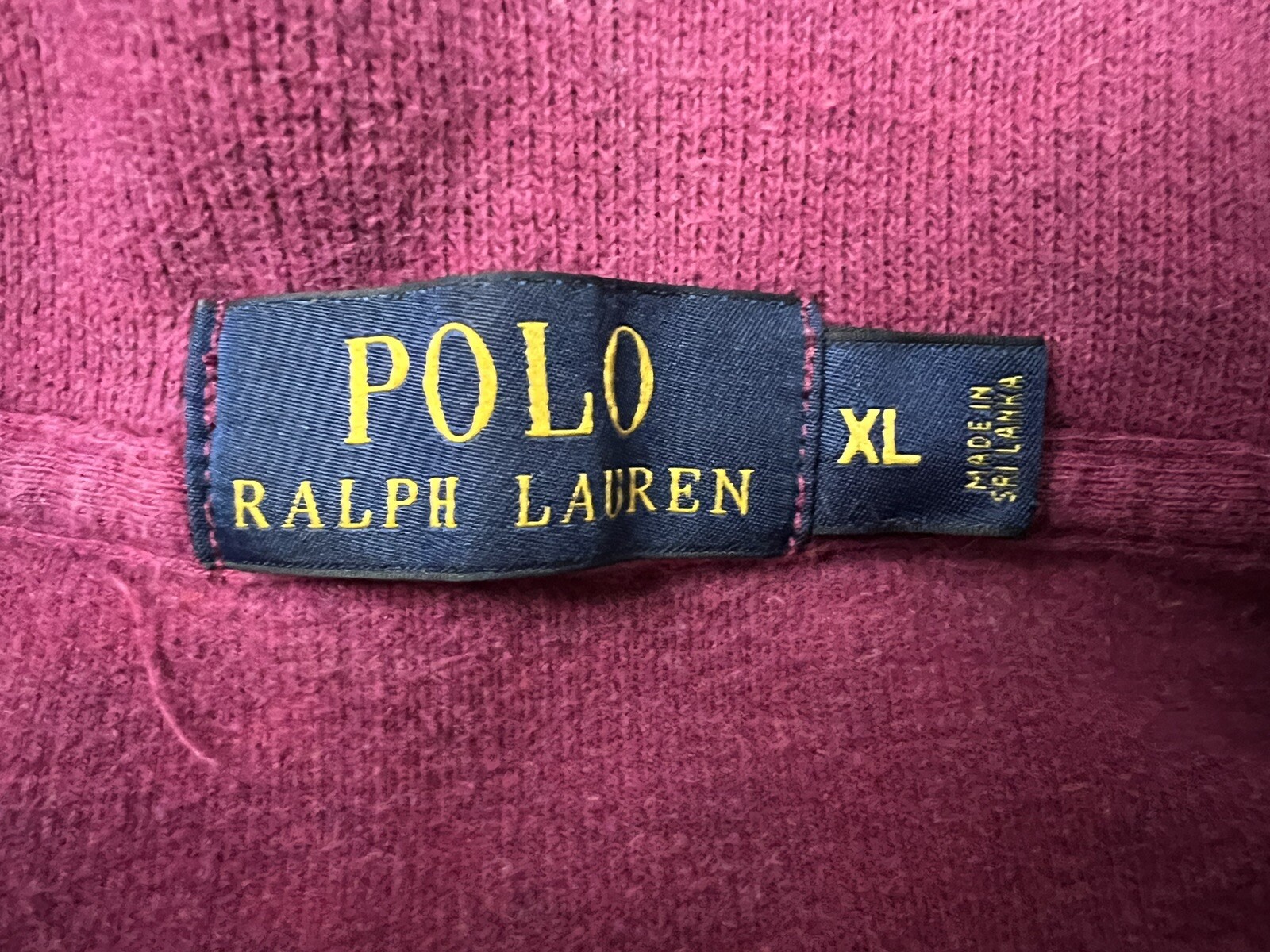 Polo Ralph Lauren maglione felpa uomo 1 4 quarto zip verde pony taglia XL