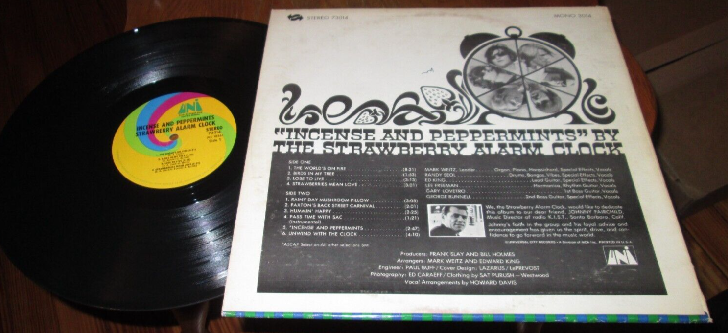STRAWBERRY ALARM CLOCK INCENSE & PEPPERMINTS LP NM US UNI VINYL 1967 PSYCH ROCK eBay