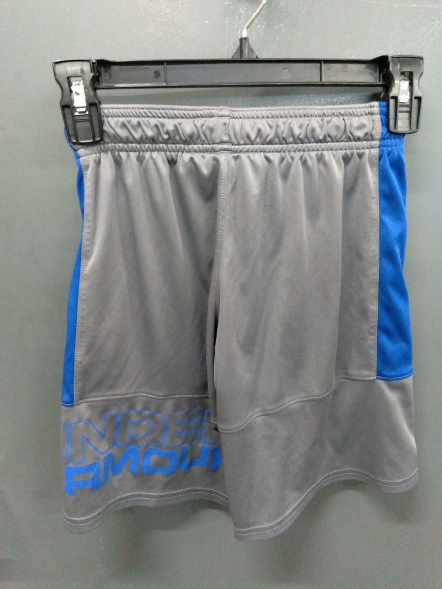 Under Armour Boys Athletic Shorts Sz YSM Blue And Gray | eBay