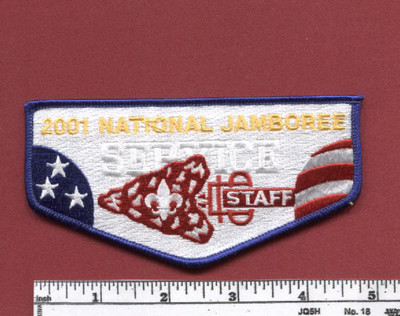 2001 National Boy Scout Jamboree OA Service Corps STAFF Flap