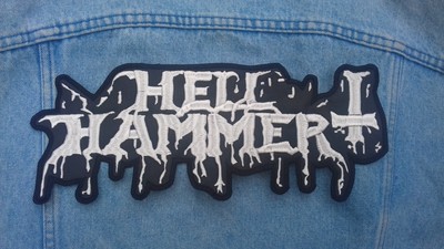 Celtic Frost Hellhammer morbid tales embroidered logo back patch black metal