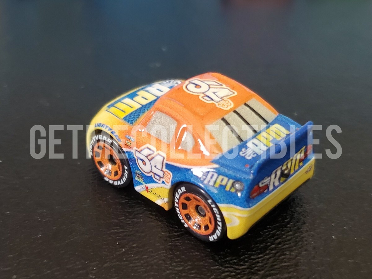 DISNEY PIXAR CARS MINI RACERS BRUCE MILLER RPM 2022 BOX #18 FREE