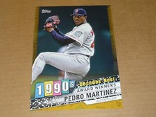 2020 Topps DECADES BEST 1990'S JUMBO GOLD 5 X 7 07/10 PEDRO MARTINEZ RED SOX #62