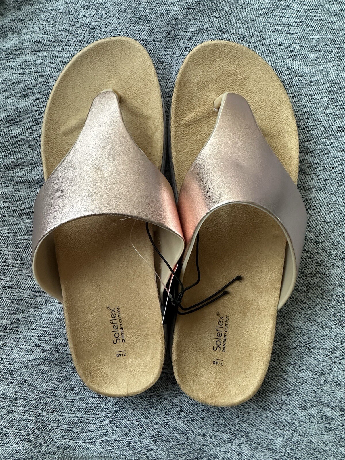 SAOLA Pantofole donna suola flex taglia UK 7 Eur 40 rosa sandali vacanze estive