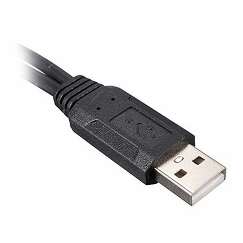 1* USB 2.0 A Male To 2 Dual Female Jack Y Splitter Power Hub GFTR J8M2 S4O3 G4Z5 - Afbeelding 10 van 10