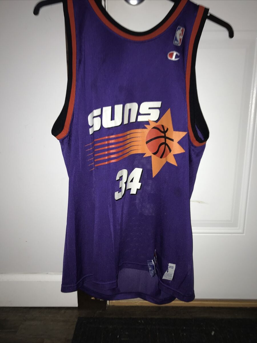 Vintage Charles Barkley Purple Phoenix Suns Champion Basketball Jersey 