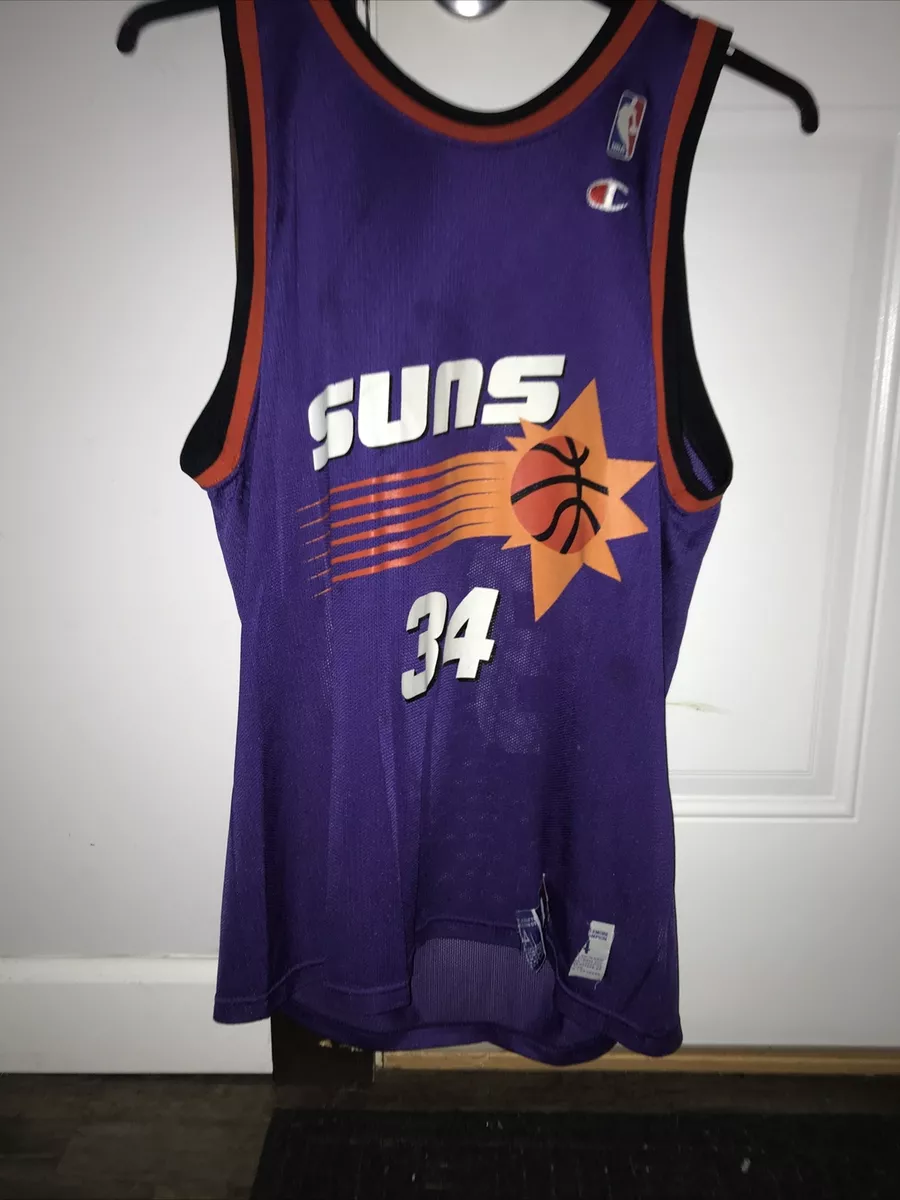 PHOENIX SUNS Jersey CHAMPION VINTAGE LARGE 44 Charles Barkley NBA  BASKETBALL