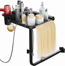 Bandeja de silla de peinado bandeja giratoria de salón para silla de peluquero peluquería ajuste de altura
