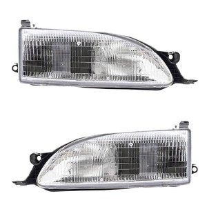 New Pair Set Headlight Headlamp Lens Housing Assembly For 95 96 Toyota Camry Ebay