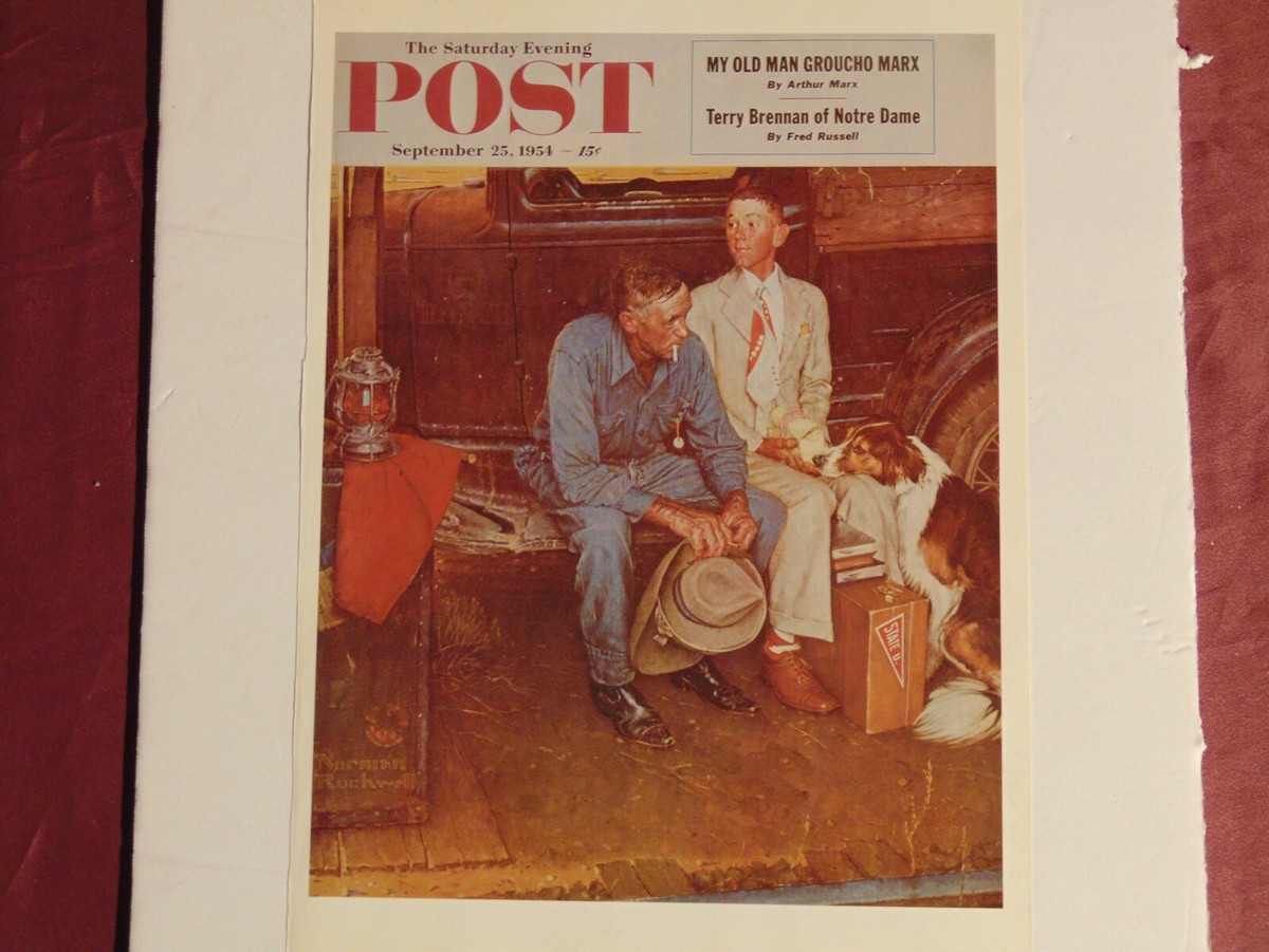 Saturday Evening Post SEPT 25 1954 (REPRINT) Norman Rockwell