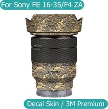 Adesivo per Sony FE 16-35 mm F4 ZA decalcomania pelle pellicola vinile obiettivo fotocamera 16-35