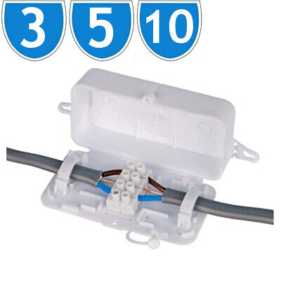 Junction Box . Use For Lighting & Power 4 X 13a Amp 3 Terminal Line Connector