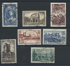 France N°388/94 Obl (FU) 1938 - Sites et divers