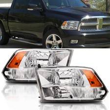 2pcs Headlights Headlamp Assembly For 2009-2018 Dodge Ram 1500 2500 3500 09-18