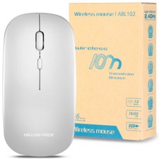 Slim Optical 2.4G Wireless Mouse Mice USB Type C Receiver for Macbook Laptop PC