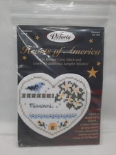 The Victoria Sampler Hearts of America Missouri Medallion Stitch Kit HA#24. New
