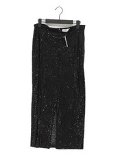 Josefine HJ X NA-KD Women's Maxi Skirt UK 10 Black 100% Other Long Maxi