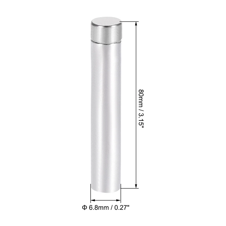 Separador Vidrio Clavos Publicitarios Acero Inoxidable 6,8mmx80mm 4uds - Imagen 2 de 4