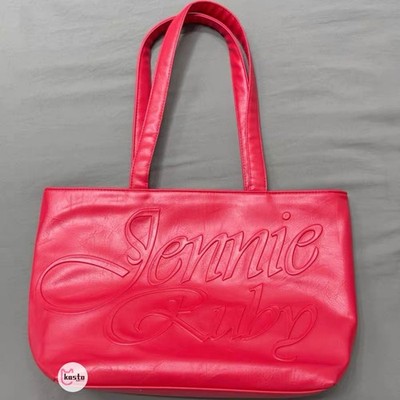 Miniso x Jennie Ruby PU Tote Bag Red Pop Up Blackpink CHINA ONLY