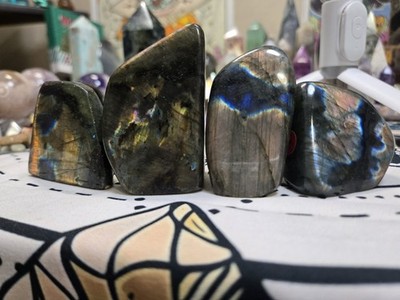 Natural Labradorite Free Form With Great purple,,pink and qm 1230am