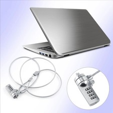 Laptop and PC Anti-Theft Devices, Combined Security Lock, Chain Via