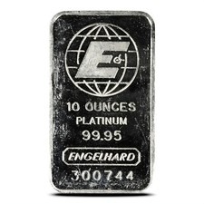 10 oz Engelhard Platinum Bar (Secondary Market) 2138.98 per troy oz