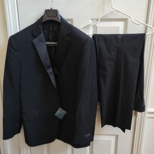 Brooks Brothers Tuxedo Suit Set Explorer Collection Regent Fit Black 46R W38/L30