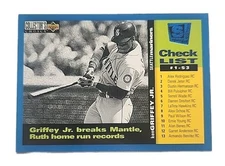 1994 Ken Griffey Jr. Upper Deck Check List (1-53 ) # 261 - Mariners