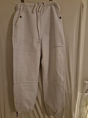 Damani Dada Echt Leder Hose Weiss L Jogger . 20Jahre alt