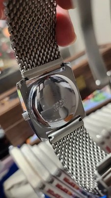 1970s Hudson Jump Hour Watch 17J Manual Wind Swiss Vintage Rare
