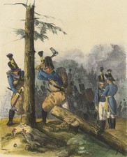 &Ouml;STERREICH - Uniformwerk Eckert & Monten - Pioniere - Lithographie um 1840
