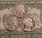Lot Of 3 CULL Buffalo Nickels. Damaged Worn Corroded! No Dateless or acid coins