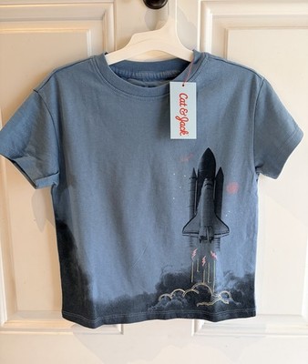Cat & Jack Oversized T-shirt Space Shuttle - 2T