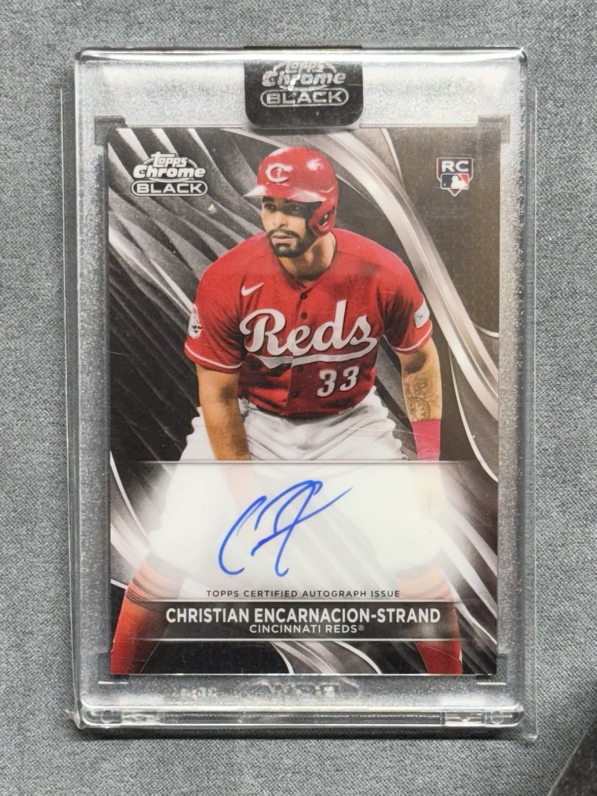 CHRISTIAN ENCARNACION-STRAND 2024 Topps Chrome Black RC AUTO Reds #CBA-CE