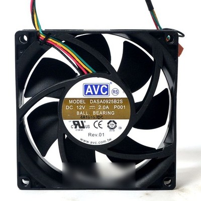 1PCS New AVC DASA0925B2S P001 DC12V 2.0A 4-Wire Cooling Fan *mc