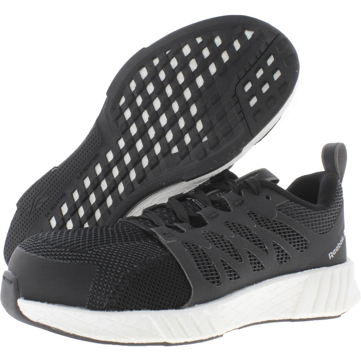 Reebok Fusion Flexweave Work Shoes. Composite Toe. Black. RB413. Women Size 10M. Reebok Work RB413 Women main image 3