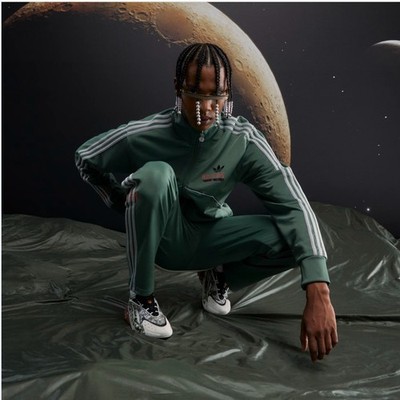 Adidas BOBA FETT STAR WARS TRACK SUIT Firebird Mens L Trace Green