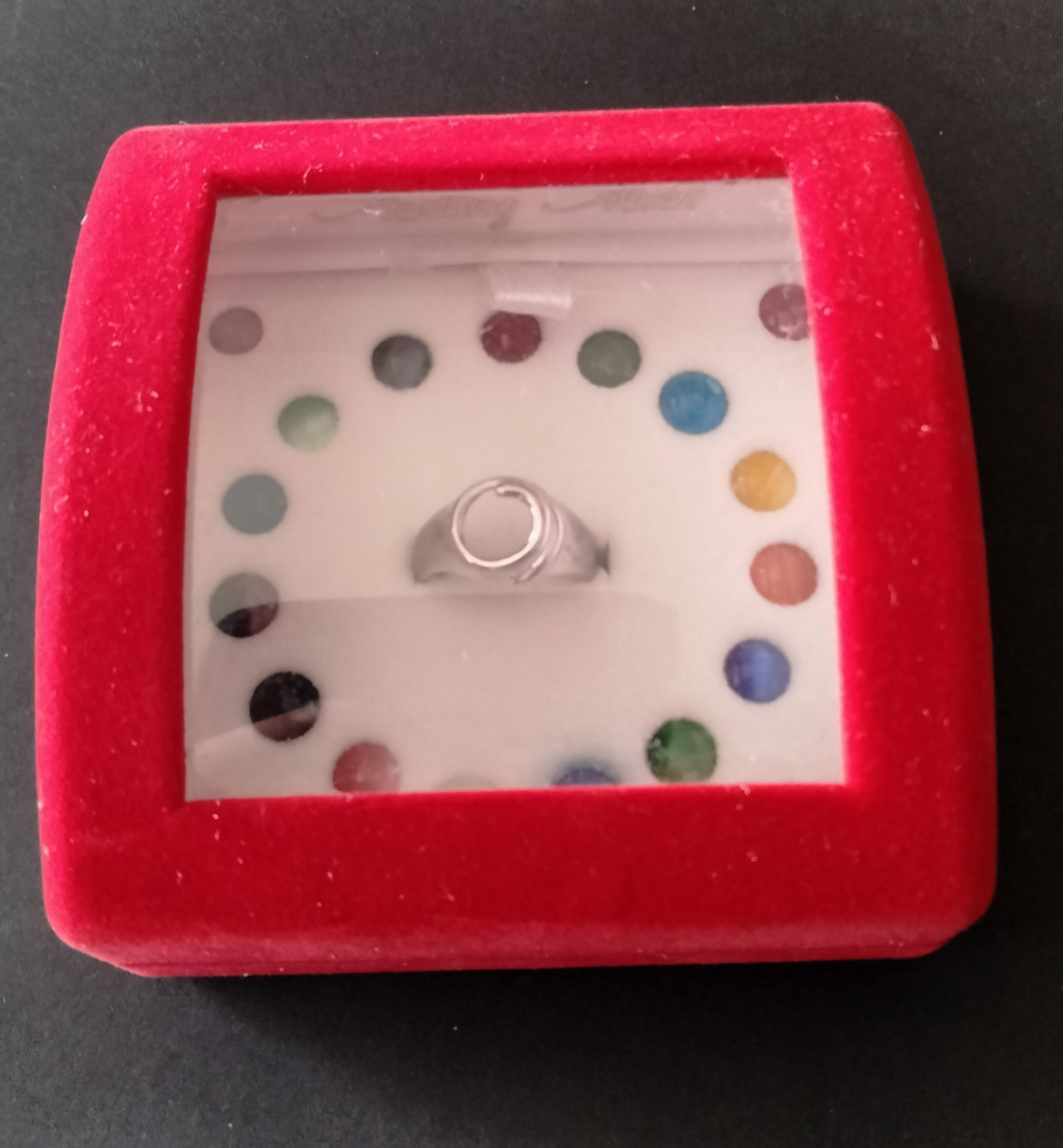 Sterling Silver Ring with 19 Interchangeable Ston… - image 2