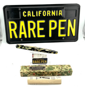 GRAIL WAHL EVERSHARP Doric Fountain Pen 5.3" BLACK & PEARL 14K M Flex Boxed