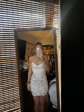 White Windsor Dress With Silver Detailing  Women’s (Size In Description)