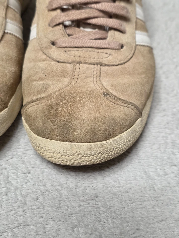 Adidas Gazelle Trainers in Dusky Pink/White Suede Leather Size UK 6 - Image 4 of 4