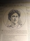 JAN 4, 1899  NEWSPAPER PAGE #2921- MME FRANCES SEVILLE, OPERATIC SINGER, ROBBED  — photo 1