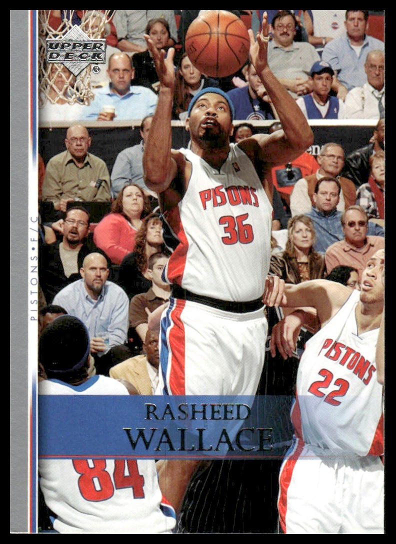Rasheed Wallace 2007-08 Upper Deck #129 Detroit Pistons