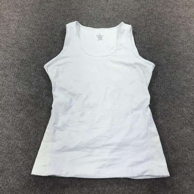 Tommie Copper Tank Top Womens XL White Compression Back Support Shapewear Znergy