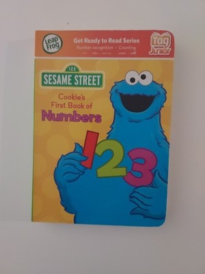 Tag Or LeapReader Junior Book  1 2 3 Sesame Street Cookies First Book of Numbers